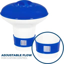 Adjustable Mini Floating Chlorine Dispenser Durable for Indoor Outdoor Swimming Pools Floating Chlorine Dispenser