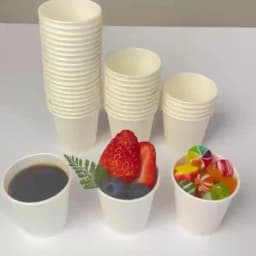 Disposable Small Paper Cups Supermarket Tasting Party Snack Packaging Office Coffee Drinks Candies Hotel Mini Mouthwash Cup
