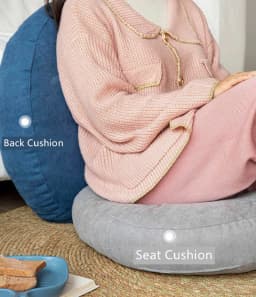 Floor Seat Pillow Solid Color Suitable for Meditation Yoga Round Seat Pads Mat Pouf Sofa Chair Bed Car Seat Pillows Cushions
