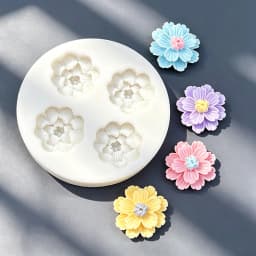 Flower Daisy Silicone Sugarcraft Mold Resin Tools Cupcake Baking Mould Fondant Cake Decorating Tools