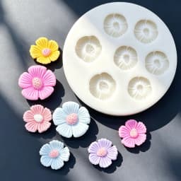 Flower Daisy Silicone Sugarcraft Mold Resin Tools Cupcake Baking Mould Fondant Cake Decorating Tools