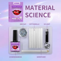 DIY Tooth Gem Kit Super Viscose Water Diamond Crystal Jewelry Tooth Decoration Teeth Easy Remove Install Tooth Jewelry Kit