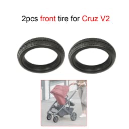 Stroller Wheel Tire Each For Uppababy Cruz V1/V2 Buggy Front Or Rear Tyre Cover PU Tubeless Direct Replacement Baby Accessories