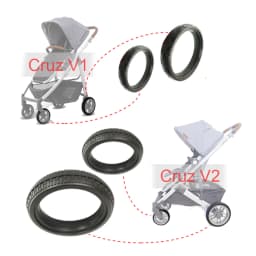 Stroller Wheel Tire Each For Uppababy Cruz V1/V2 Buggy Front Or Rear Tyre Cover PU Tubeless Direct Replacement Baby Accessories