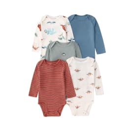 2026 New Baby Bodysuit 5PCS/Lot infantil Jumpsuit Boy Girls Clothes Long Sleeve 100% Newborn Body Bebe Clothing kids Costume