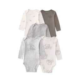 2026 New Baby Bodysuit 5PCS/Lot infantil Jumpsuit Boy Girls Clothes Long Sleeve 100% Newborn Body Bebe Clothing kids Costume