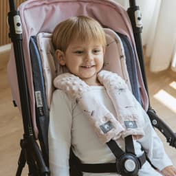 Stroller Cushion & Seat Belt Cover 2Pcs/Set Universal Baby Pram Seat Pad Soft Kids Pushchair Car Mat Stroller Accessories