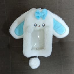 Cute Cartoon Rabbit/Dog/Cat Plush Photocard Case Photo Card Holder Portable INS Card Case Students Idol Photos Protective Cover