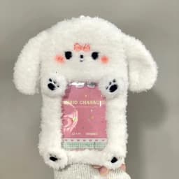 Cute Cartoon Rabbit/Dog/Cat Plush Photocard Case Photo Card Holder Portable INS Card Case Students Idol Photos Protective Cover