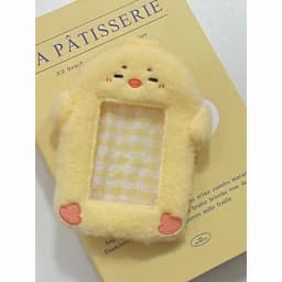 Cute Cartoon Rabbit/Dog/Cat Plush Photocard Case Photo Card Holder Portable INS Card Case Students Idol Photos Protective Cover