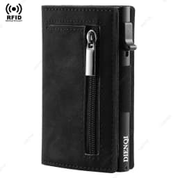 Rfid Credit Card HolderMen Wallets Luxury Money Bag Purse Metal Aluminium Slim Thin Small Smart Minimalistic Wallets for Men