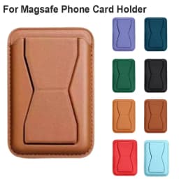 Anti-theft Leather Card Bag for Magsafe Wallet Phone Card Holder Safety Accessories Wallet Case for Apple 16 15 14 13 Pro Max