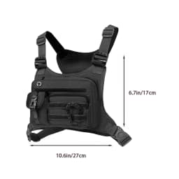 Tactical Chest Bag for Men EDC Anti-Theft Waterproof Chest Pack Sling Bag Cycling Running Outdoor Vest Crossbody Bag