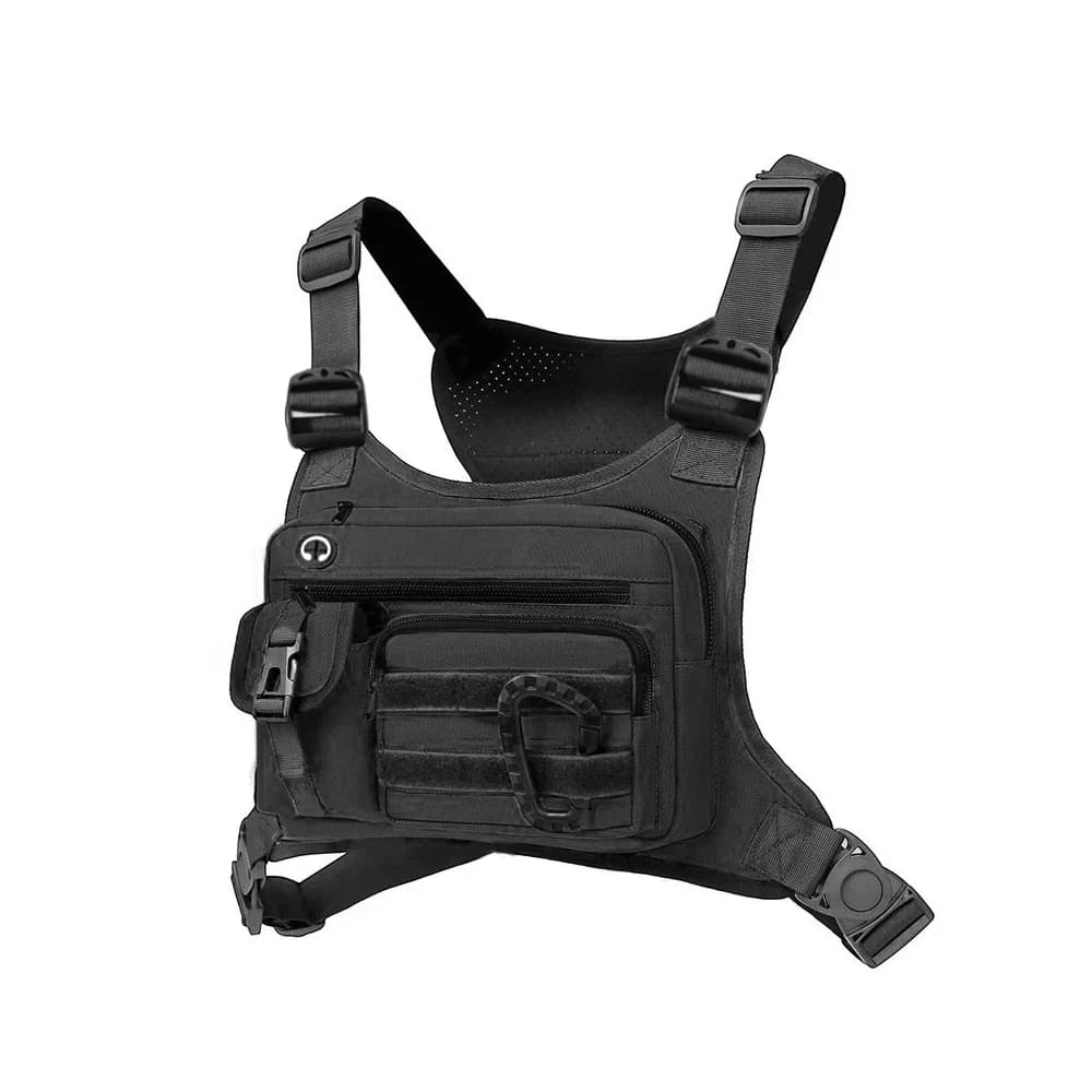 Tactical Chest Bag for Men EDC Anti-Theft Waterproof Chest Pack Sling Bag Cycling Running Outdoor Vest Crossbody Bag