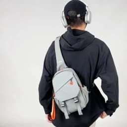 Waterproof Nylon Crossbody Bag - Men's Chest Sling Backpack, Compact Shoulder Messenger Bag, Travel & Outdoor Hiking Pack
