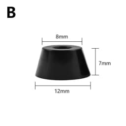 30pcs Speaker Cabinet Furniture Chair Table Box Conical Rubber Foot Pad Stainless Steel Stand Shock Absorber  Skid Resistance