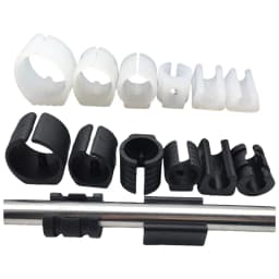 16Pcs Durable U Shaped Chair Leg Pad Plastic Non-slip Tube Caps Anti-front Tilt Damper Stool Pipe Clamp Glides Floor Protector