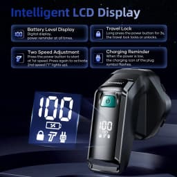 Kensen S32 Electric Head Shaver for Men 7D Floating Cutter USB-C Rechargeable 8100/8500 RPM IPX6 Waterproof Magnetic Head Razor