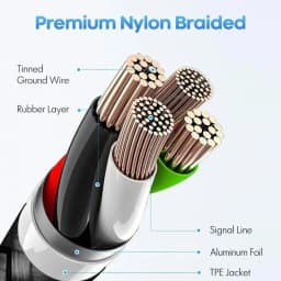 240W USB 5.0 Cable 8K 80Gbps For Thunderbolt 5 Fast Charging USB C to C Data Transfer Cable Support 8K Display for Laptop