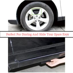 Creative Magnetic Black Key Safe Box Car Key Holder Hidden Storage Outdoor Stash For Home Office Car Truck Caravan Secret Box