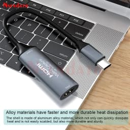 USB C HDMI Video Capture Card 4K 1080p HDMI to Type C 2.0 3.0 Video Grabber Capture Recorder Box for PC Android Camera Windows