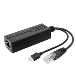 POE Splitter 48V to 5V Micro USB tpye-C 100Mbps and1000Mbps Gigabit POE Camera Injector Power Supply for Huawei Hikvision