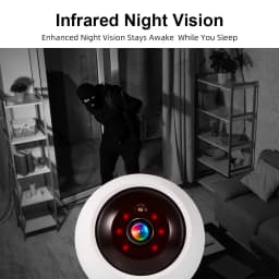 FUERS 4K 8MP WiFi IP Camera With Adjustable Bracket Tuya Smart Home Security Wireless Surveillance Camera Baby Monitor Mini Cam