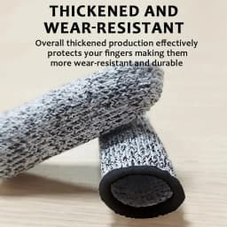 Anti-Cut Finger Covers Level 5 Safety Flexible Fingertip Gloves High-Strength Kitchen Tool Protector Sleeves for Enhanced Grip