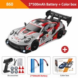 RC Drift Car 4WD Remote Control High Speed Racing Vehicle with LED Lights 2.4GHz Radio 4x4 Off-Road Truck Toy for Children Kids