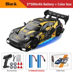 RC Drift Car 4WD Remote Control High Speed Racing Vehicle with LED Lights 2.4GHz Radio 4x4 Off-Road Truck Toy for Children Kids