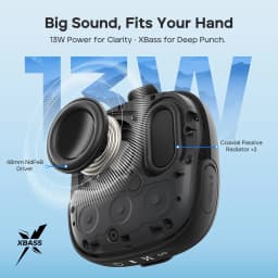 Tribit StormBox Micro 3 Wireless Speaker,13W XBass Sound,BT 6.0, 24H Playtime,IP68,TWS,Strap & Magnetic Mount for Bike/Outdoor