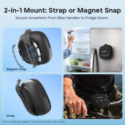 Tribit StormBox Micro 3 Wireless Speaker,13W XBass Sound,BT 6.0, 24H Playtime,IP68,TWS,Strap & Magnetic Mount for Bike/Outdoor