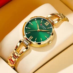 CURREN 9092 Women's Stainless Steel Quartz Watch Luxury and Elegant Watch Business Women's Bracelet Watches Relojes De Mujer