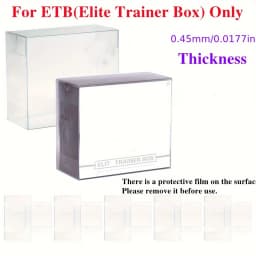5/10PCS ETB Protective Case for Elite Trainer Box Clear PET Display Box Protector Anti-Scratch Dustproof Collector Storage PKM