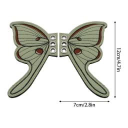 1 Pair Bling Bat Shoe Wings Embroidery DIY Charm Decorations For Sneaker Clothing Shoelaces Punk Halloween Gift Accessory