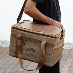 36L Tactics Picnic Bag Waterproof Travel Organizer Thermal Pack with Tabletop Portable Camping Equipment Cookware Storage Box