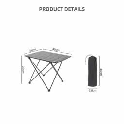 TARKA Ultralight Portable Folding Camping Table for Outdoor Picnic BBQ High Strength Aluminum Portable Desk