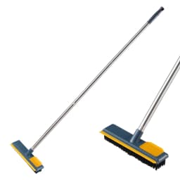 Floor Cleaning Brush Bathroom Windows Wall Tile Wiper Brush Long Handle 2 in 1 Scrubber Brush Floor Srubber Shower Cleaning Tool