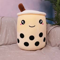 72cm Large Size Milk Tea Pillow Soft Stuffed Plush Toys Boba Tea Plushie Toy For Kids Toys Birthday Gifts