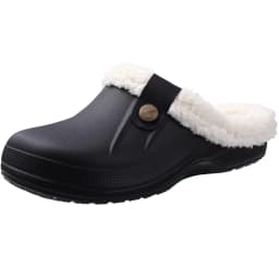 Litfun Winter Plush Garden Shoes Women Fur Clogs Slippers Men Soft Furry Waterproof Slippers Outdoor New Cozy Fuzzy Home Slipper