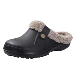 Litfun Winter Plush Garden Shoes Women Fur Clogs Slippers Men Soft Furry Waterproof Slippers Outdoor New Cozy Fuzzy Home Slipper
