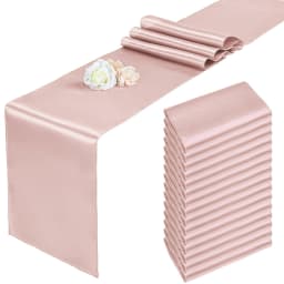 6/20PCS Wedding Satin Table Runner Sage Green 30x275cm Long Party Supply Christmas Home Dining Banquets Luxury Table Decoration