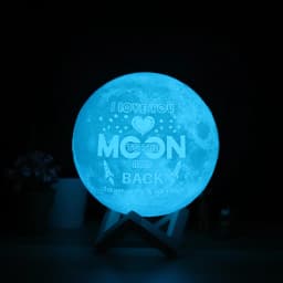 Customized Personality 3D Printing Moon Novelty Light Lunar USB Charging Night Lamp Touch/Remote 2/16 Colors Moonlight