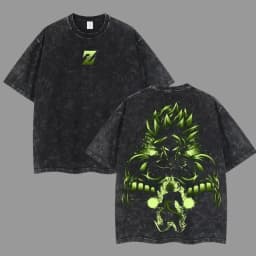 Anime Dragon Ball Cosplay Washed T-Shirt Cotton Short Sleeve Loose Large Casual Sports Fitness T-Shirt Men's Harajuku Clothing