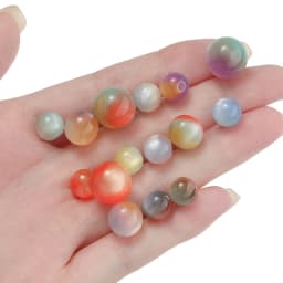 20/10pcs 8/10/12mm Resin Colorful Cat Eye Beads Round Spacer Beads for DIY Bracelet Necklace Earrings Jewelry Making Accessories