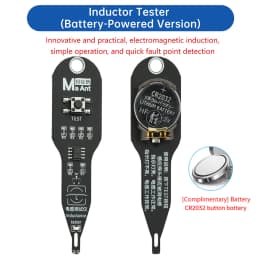 Inductance Tester Type-C/Battery Powered Electromagnetic Induction Quick Fault Check Portable Motherboard Coil Tester for PC