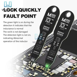 Inductance Tester Type-C/Battery Powered Electromagnetic Induction Quick Fault Check Portable Motherboard Coil Tester for PC