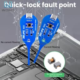 Inductance Tester Type-C/Battery Powered Electromagnetic Induction Quick Fault Check Portable Motherboard Coil Tester for PC