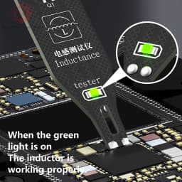 Motherboard Coil Tester Inductor Detector Tool Type C Port for PC Repair Diagnosis Electromagnetic Repair Tool Quick Fault Check