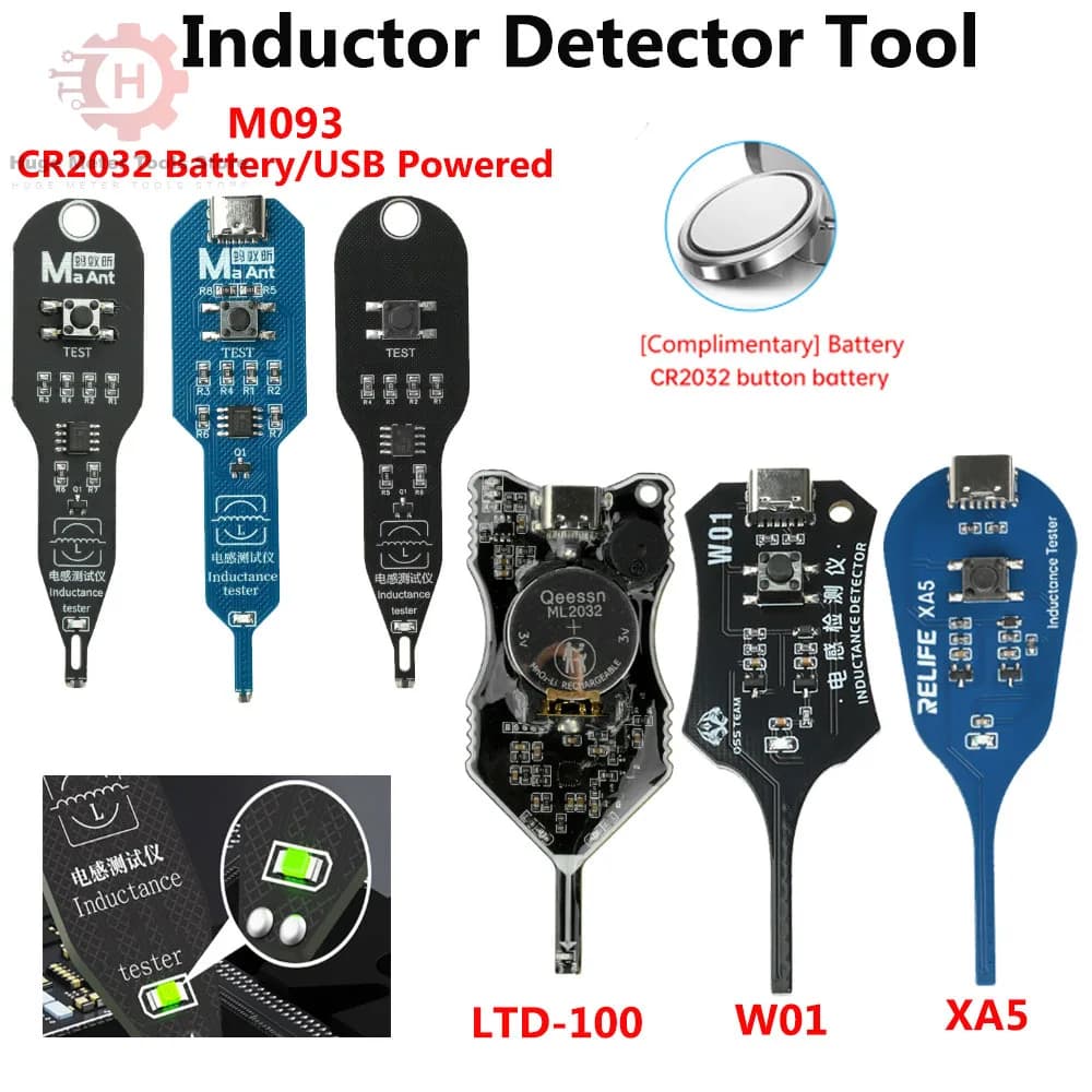 Motherboard Coil Tester Inductor Detector Tool Type C Port for PC Repair Diagnosis Electromagnetic Repair Tool Quick Fault Check